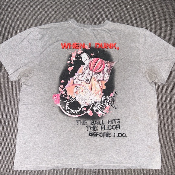 And1 Other - Vintage Y2K AND1 Gray Graphic T-Shirt with Basketball Design 2XL